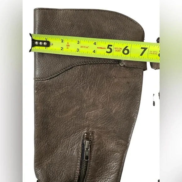 Frye Engineer Boots Brown Leather Moto Harness Mid Calf Distressed 7.5 B - Picture 13 of 16